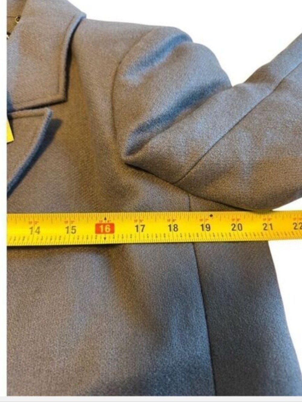 J. Crew Classic peacoat jacket double breasted coat Italian wool blend melton - Picture 14 of 16
